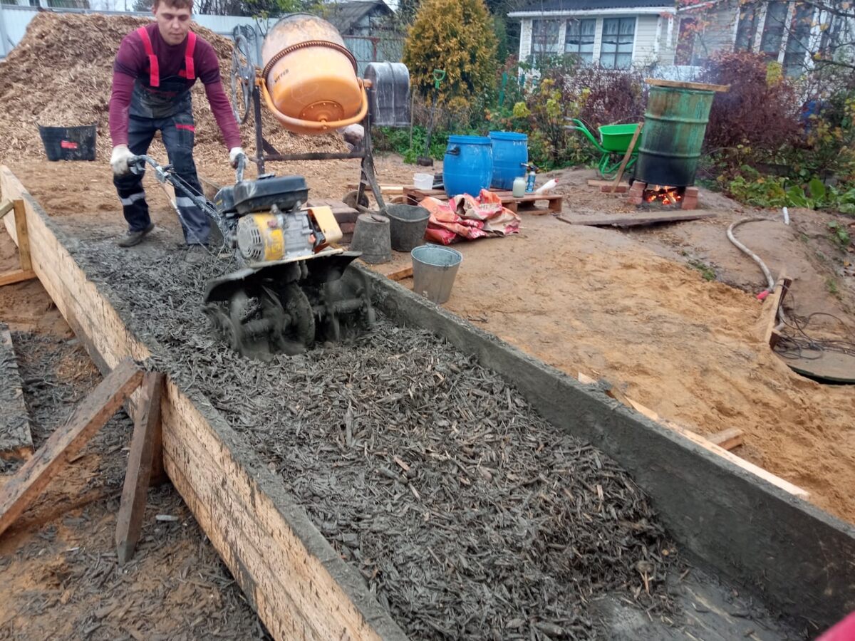 Изготовление арболита для жилого дома