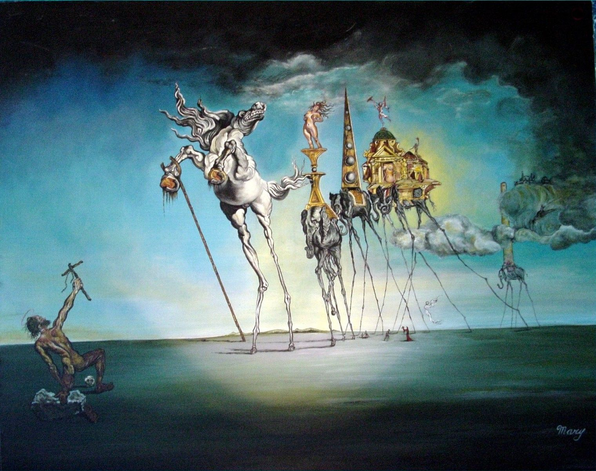 Сальвадор Дали "Искушение святого Антония", 1946 год.