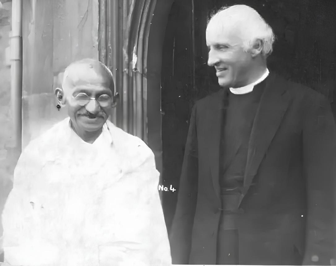 Хьюлетт Джонсон и Махатма Ганди, 1931 год