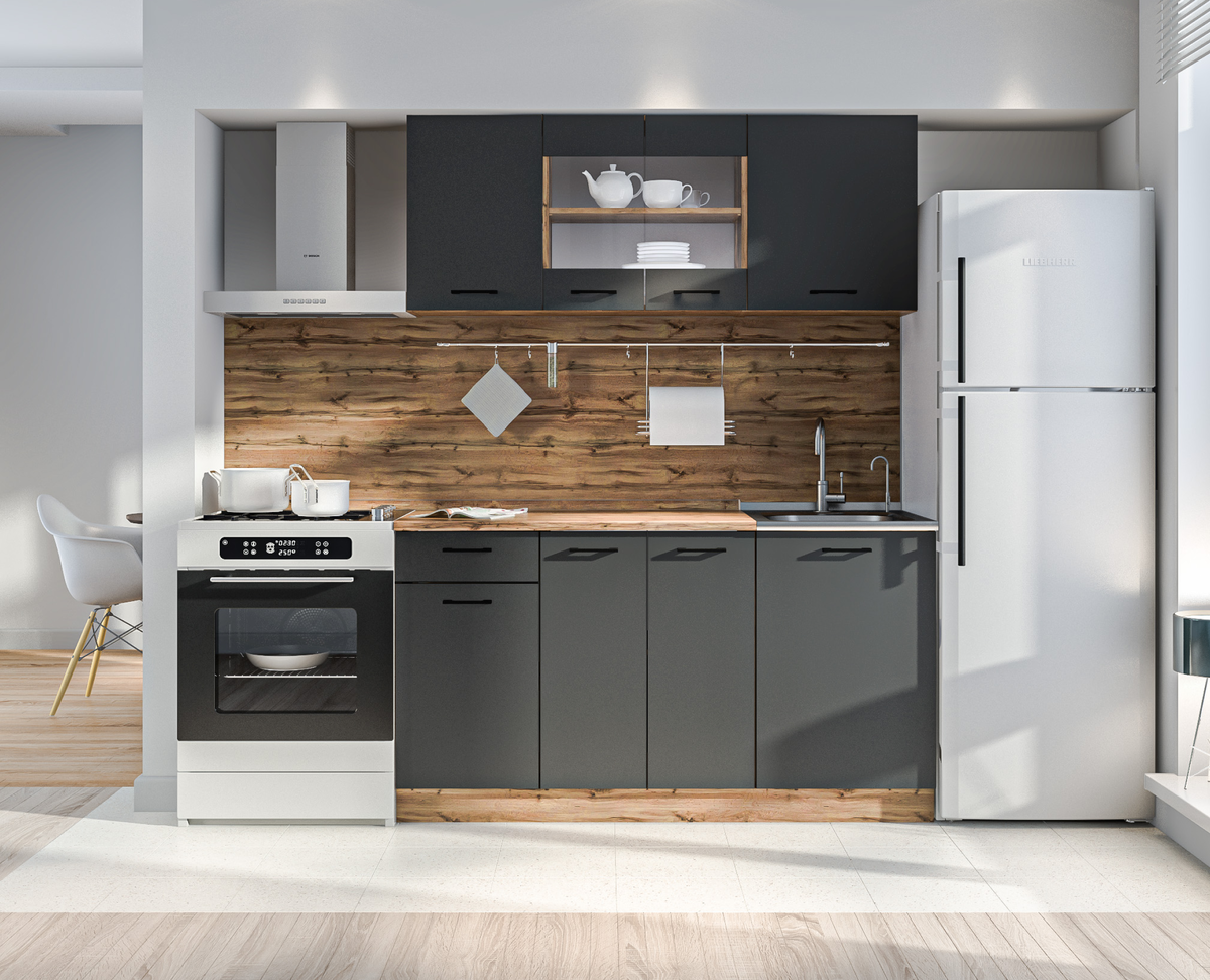 Листайте, чтобы посмотреть реальное фото гарнитура Лофт →