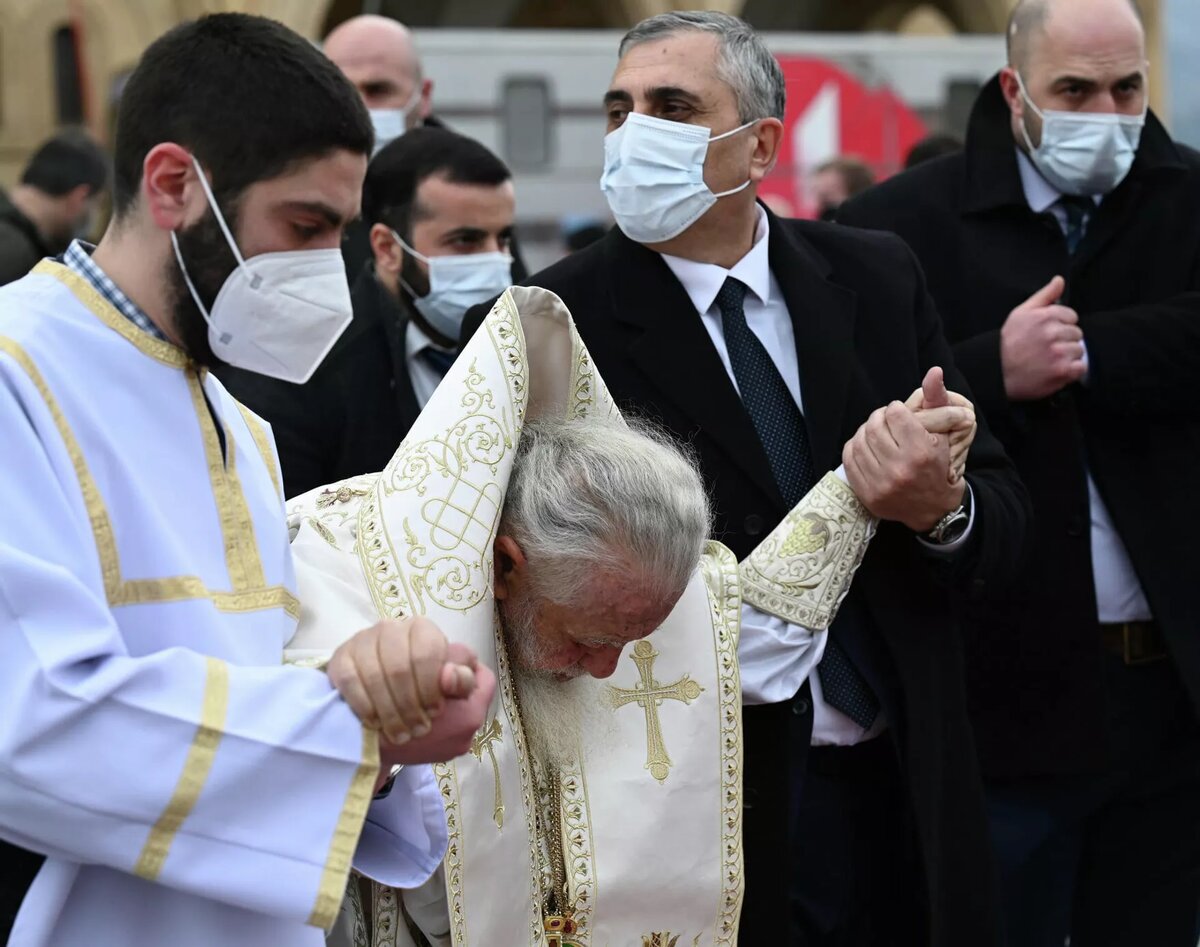 Католикос-Патриарх Всея Грузии Илия Второй на церковной службе
© photo: Sputnik / Stringer