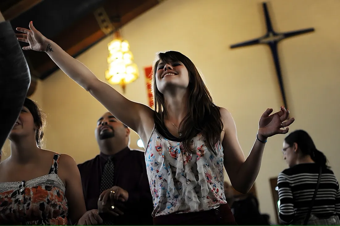 Кадр с евангельского Дня молитвы и действия, 2023 г.