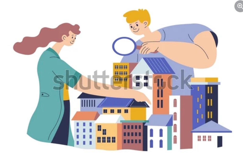 Пара ищет, где они остановятся в городе