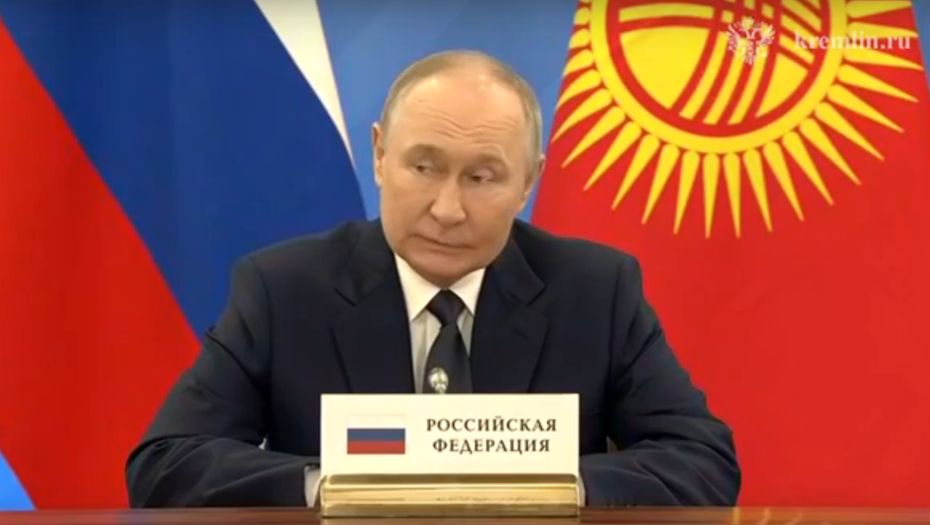    Президент России Владимир Путин на открытии неформального петербургского предновогоднего саммита глав стран СНГ в Ленобласти, 25.12.2024. Снимок с видео, максимально возможно качество. Автор фото: kremlin.ru