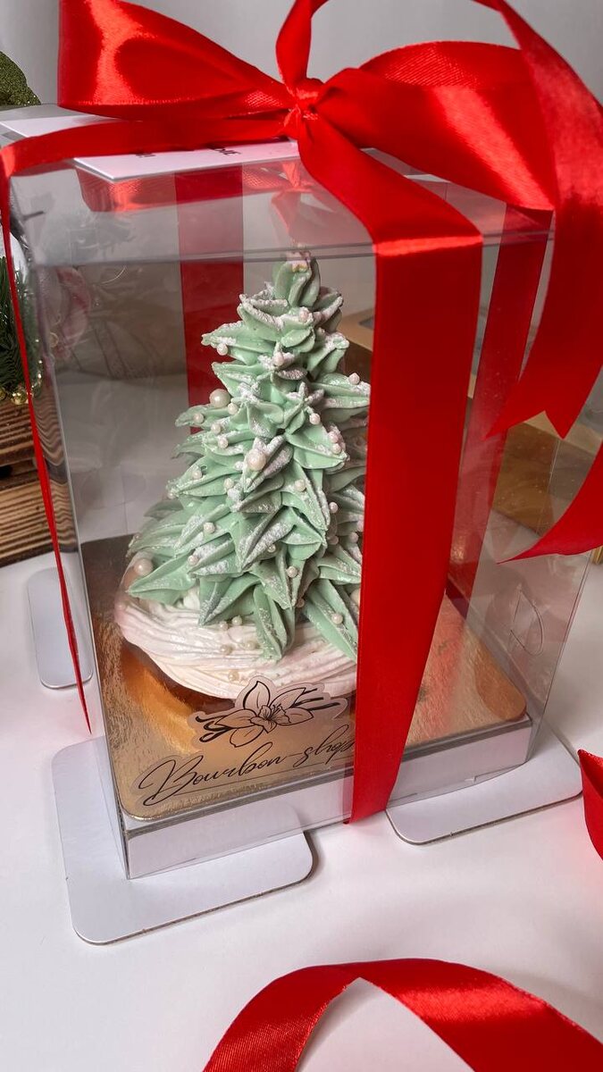 Зефирная ёлочка "Bourbon Shop". Ручная работа. 