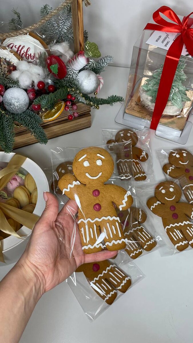 Имбирный пряник "Bourbon Shop". Ручная работа. 