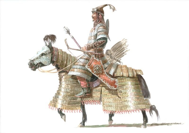 монголькая кавалерия рисунок из сети интернет