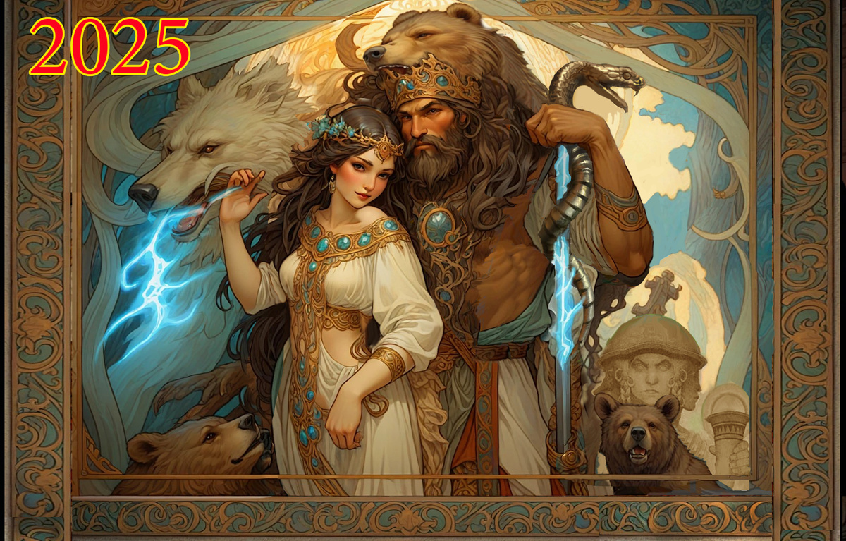 Рисунок А. Асова: Велияр и Дива. Китежская мистерия...