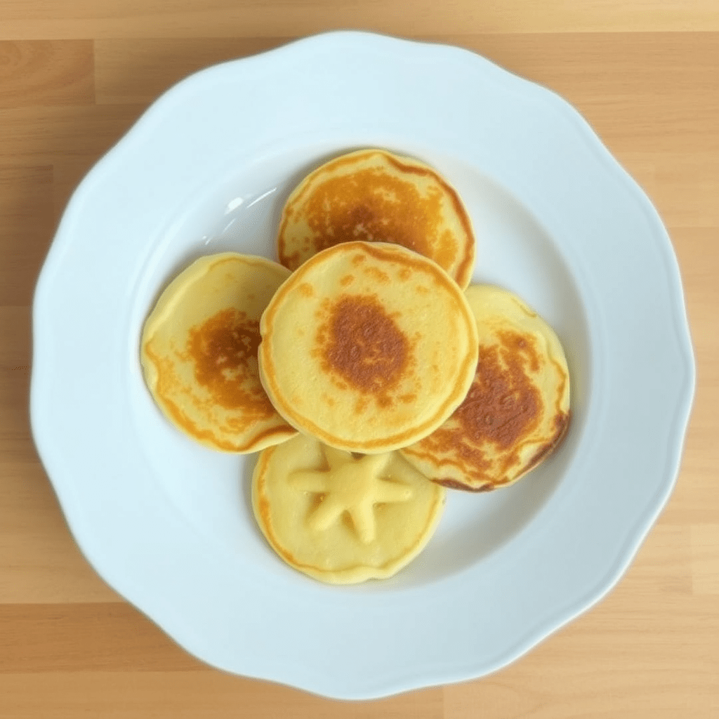 
Ингредиенты:

1 ½ чашки муки

1 столовая ложка протеина или миндальной / кокосовой муки

1 ½ чайной ложки разрыхлителя

½ чайной ложки соды

2 столовые ложки сахара

½ чайной ложки соли

1 чашка соевого молока

2 чайные ложки лимонного сока

1 чайная ложка экстракта ванили (или ванилина по вкусу).

Приготовление:

Смешайте молоко с уксусом и оставьте на 5 минут, пока не свернется.

В миске смешайте муку, разрыхлитель, соду, сахар и соль.

Добавьте ваниль в молоко, перелейте все в миску к муке и тщательно перемешайте до однородности.

Разогрейте сковороду, смажьте маслом и добавьте капли теста вручную или при помощи кондитерского мешка. Готовьте 35-40 секунд, переверните каждую и оставьте еще на некоторое время до образования золотистой корочки.

Подавайте с добавками на выбор.

Приятного аппетита! 💚