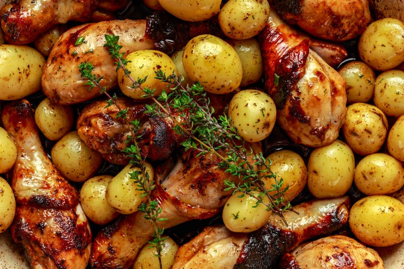 Индейка с картошкой в духовке