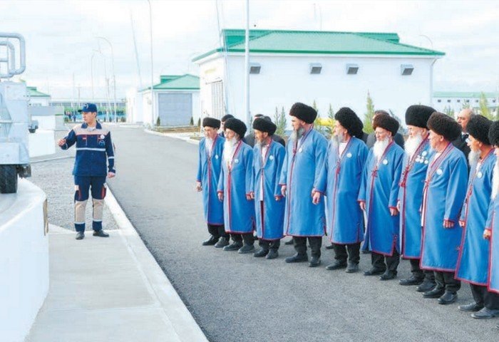 Открытие сооружения для очистки сточных вод в Ак бугдайском этрапе Ахалского велаята, 24 декабря, 2024 г., Туркменистан