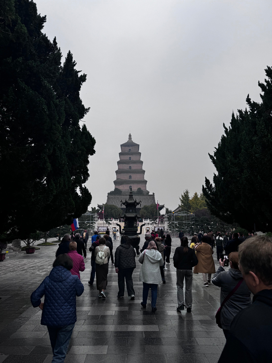 Большая Пагода Диких гусей со стороны входа на территорию комплекса