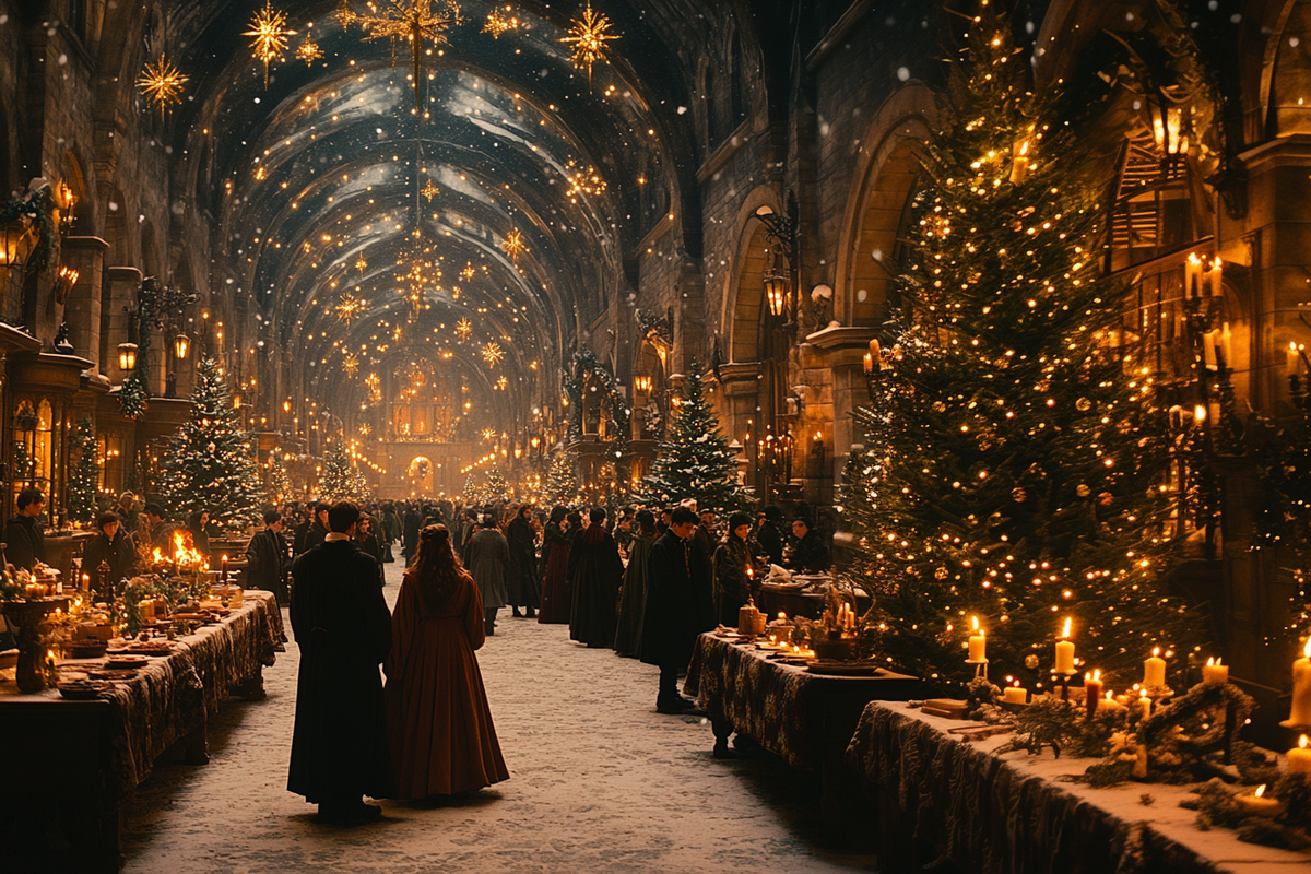 
Зал в праздничном убранстве. А вы, давно были в Хогвардсе?
Зал в праздничном убранстве. А вы, давно были в Хогвардсе?