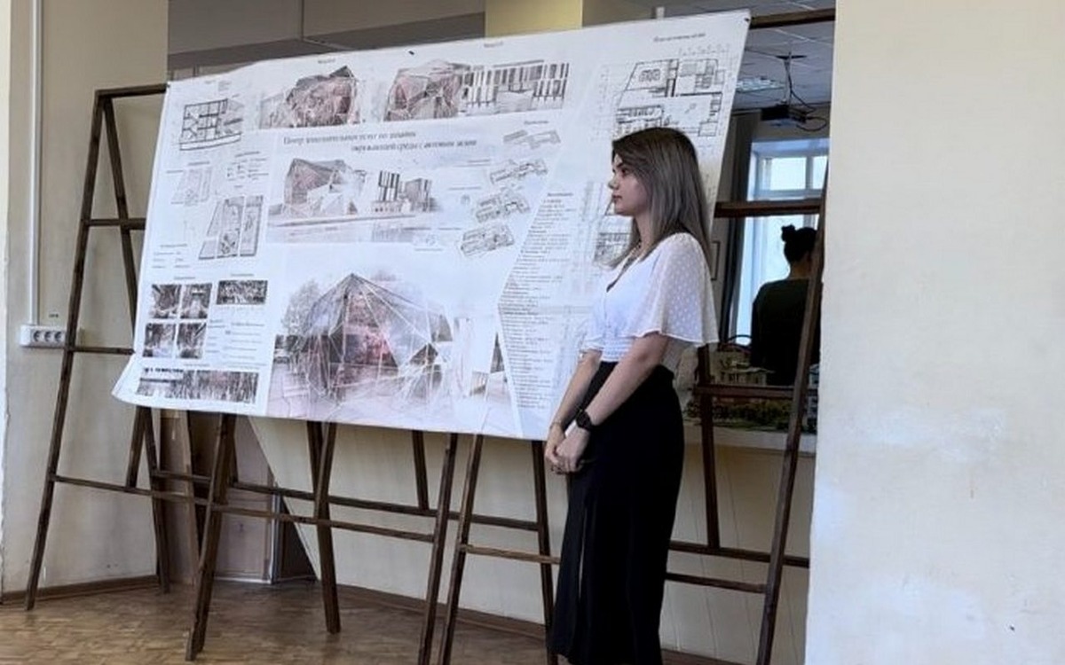    Проект эко-архитектуры здания разработала липецкая студентка Управления образования и науки Липецкой области
