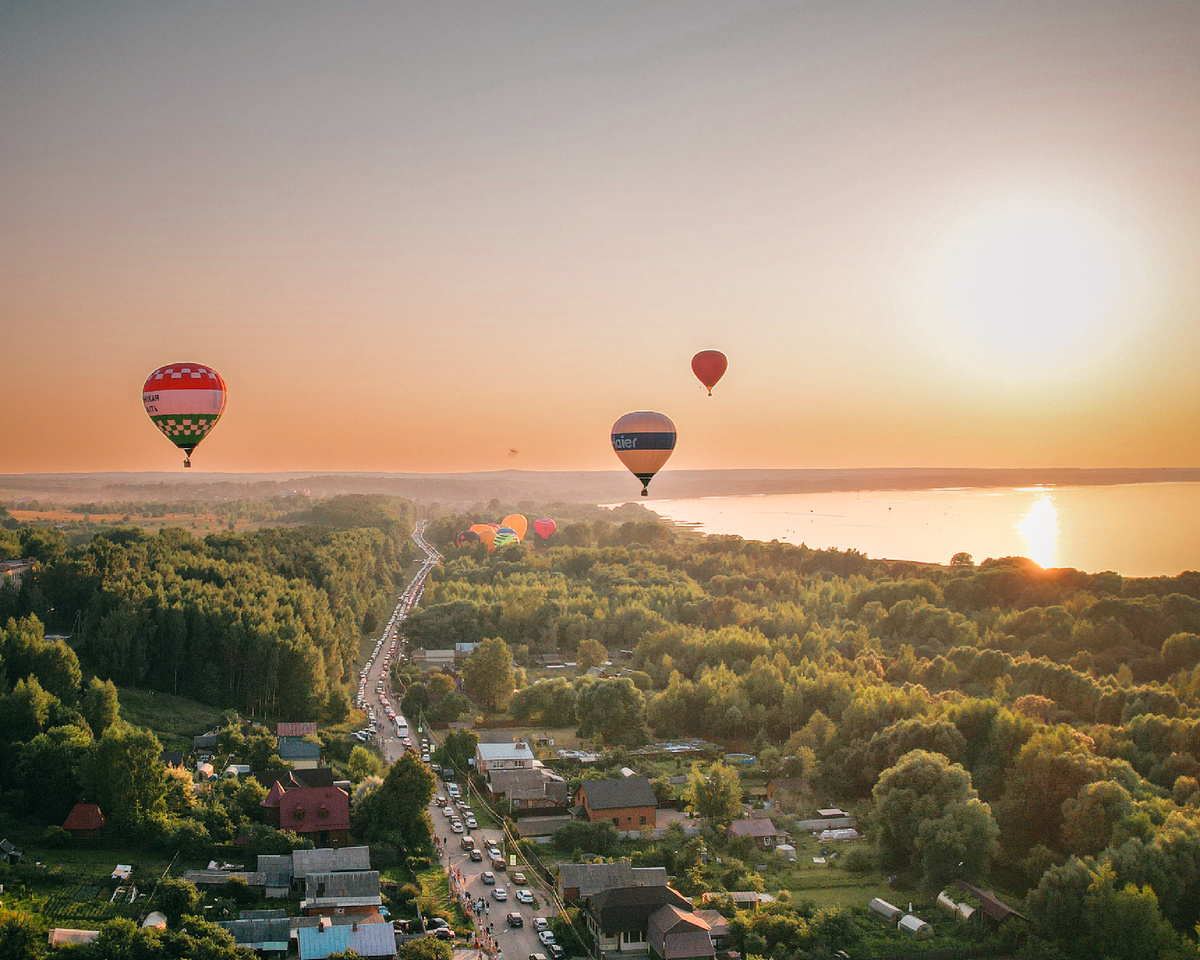 Фестиваль воздушных шаров в Переславле-Залесском