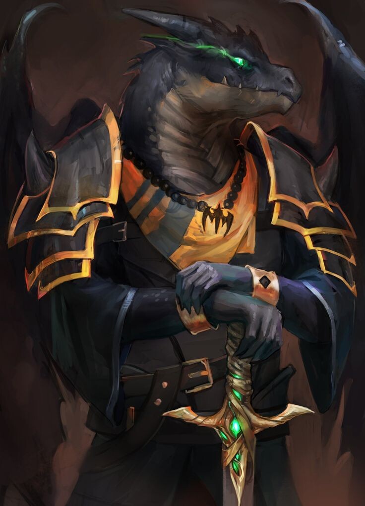 Драконид, фанарт из сети.