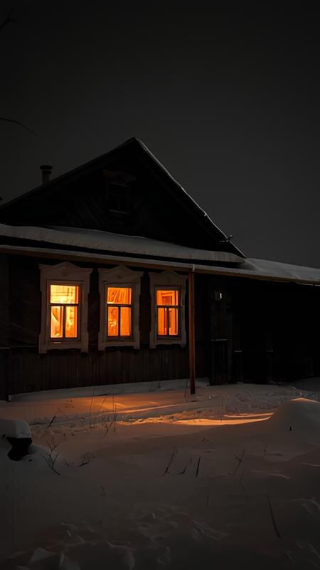 Тёплый зимний дом