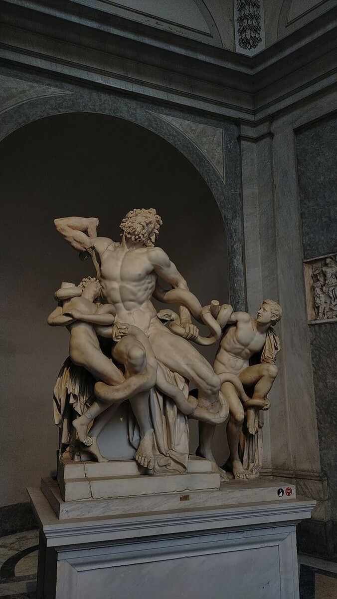 Лаокоон и сыновья. Стоковое фото. 