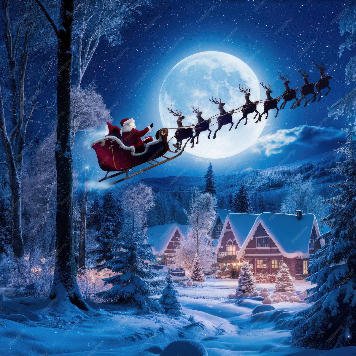 Олени Санты-Клауса