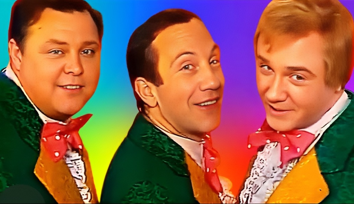 Исполнители песни "Полосатая жизнь." Песня не вошла в фильм "12 стульев." 