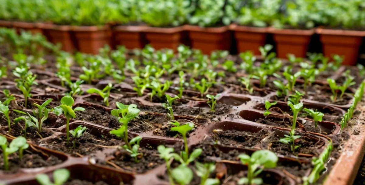 рассада в кассетах