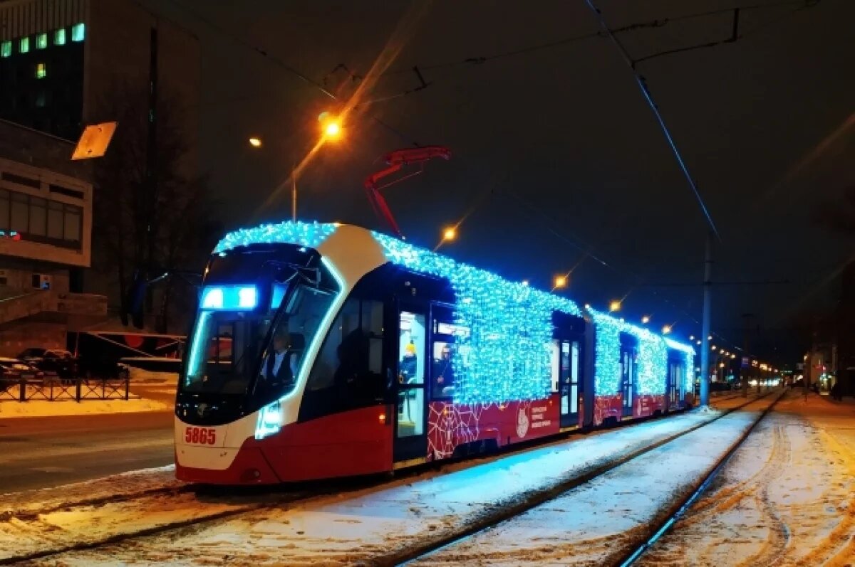    В праздничную ночь на линии выйдут трамваи № 4, 5, 6 и 7