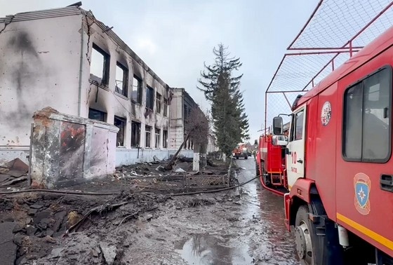    Последствия обстрела Рыльска