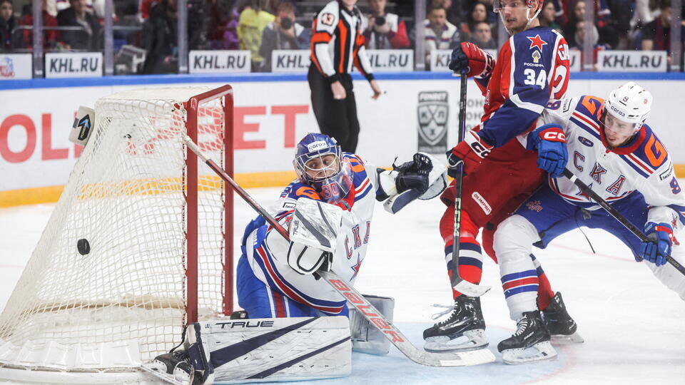     ЦСКА победил СКА в матче с 11 голами, едва не упустив победу 5:0 ТАСС/Михаил Синицын