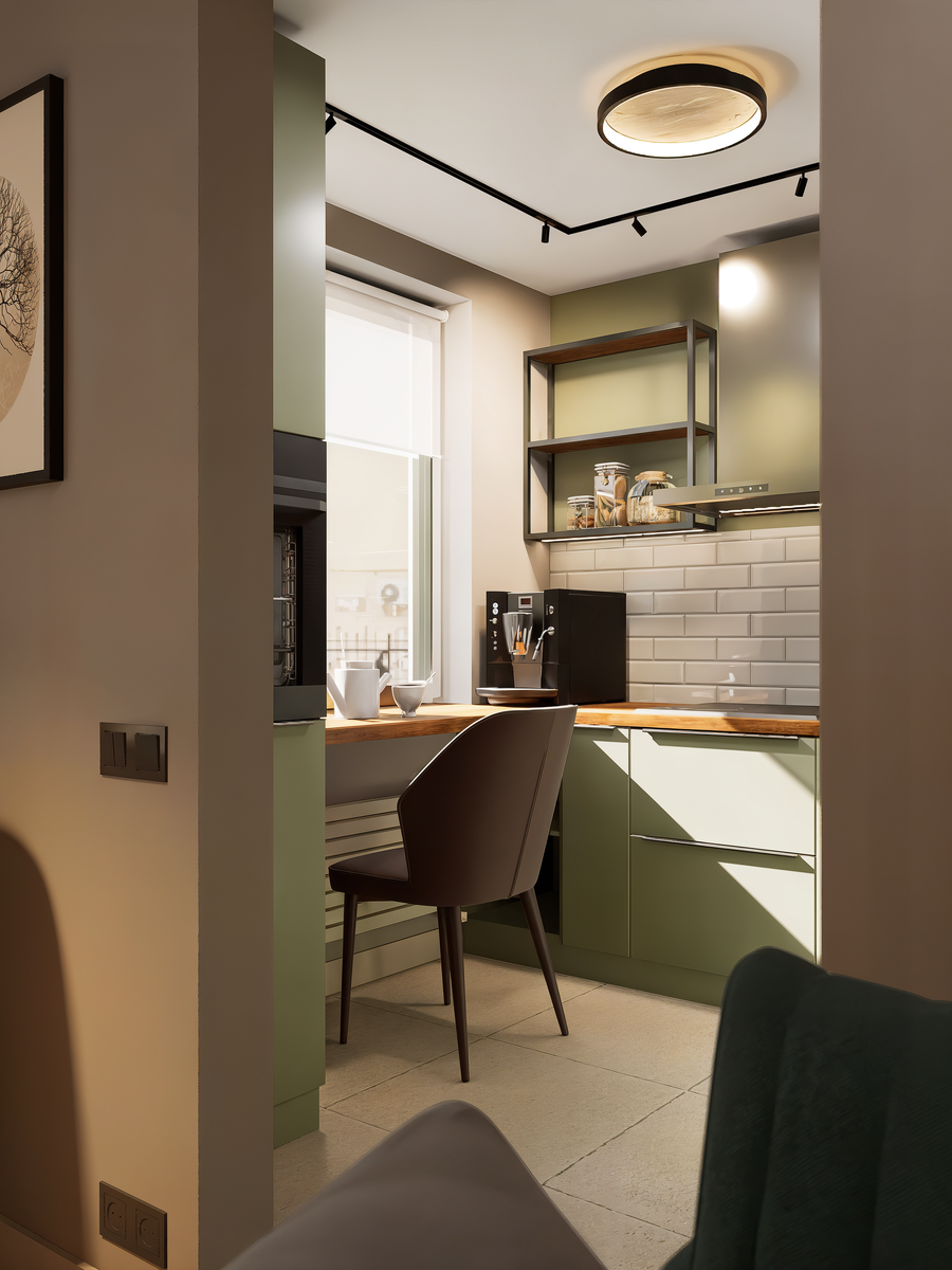 Кухня в дневном освещении