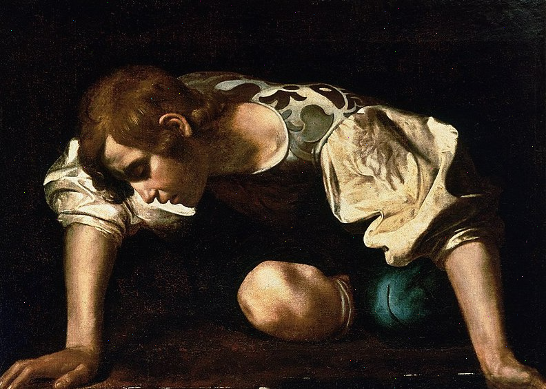 Фрагмент картины "Нарцисс"