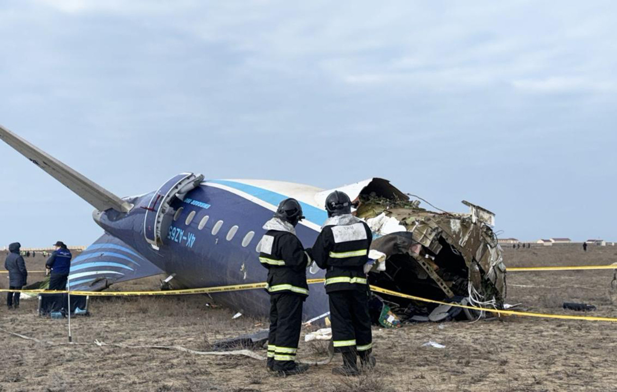 Авиакатастрофа унесла жизни 38 человек.  Фото: пресс-служба Министерства по чрезвычайным ситуациям Республики Казахстан / gov.kz