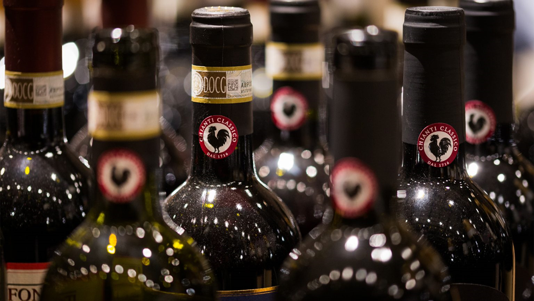 Символ Черного Петуха на бутылках Chianti Classico