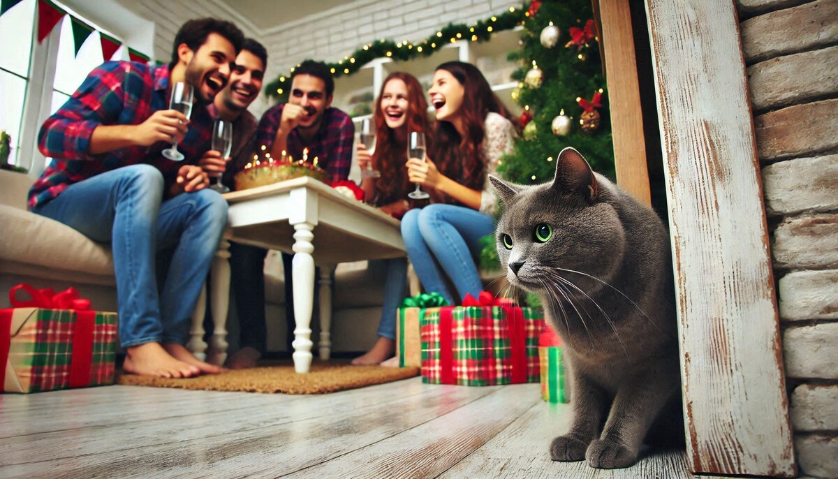 Недовольный котик