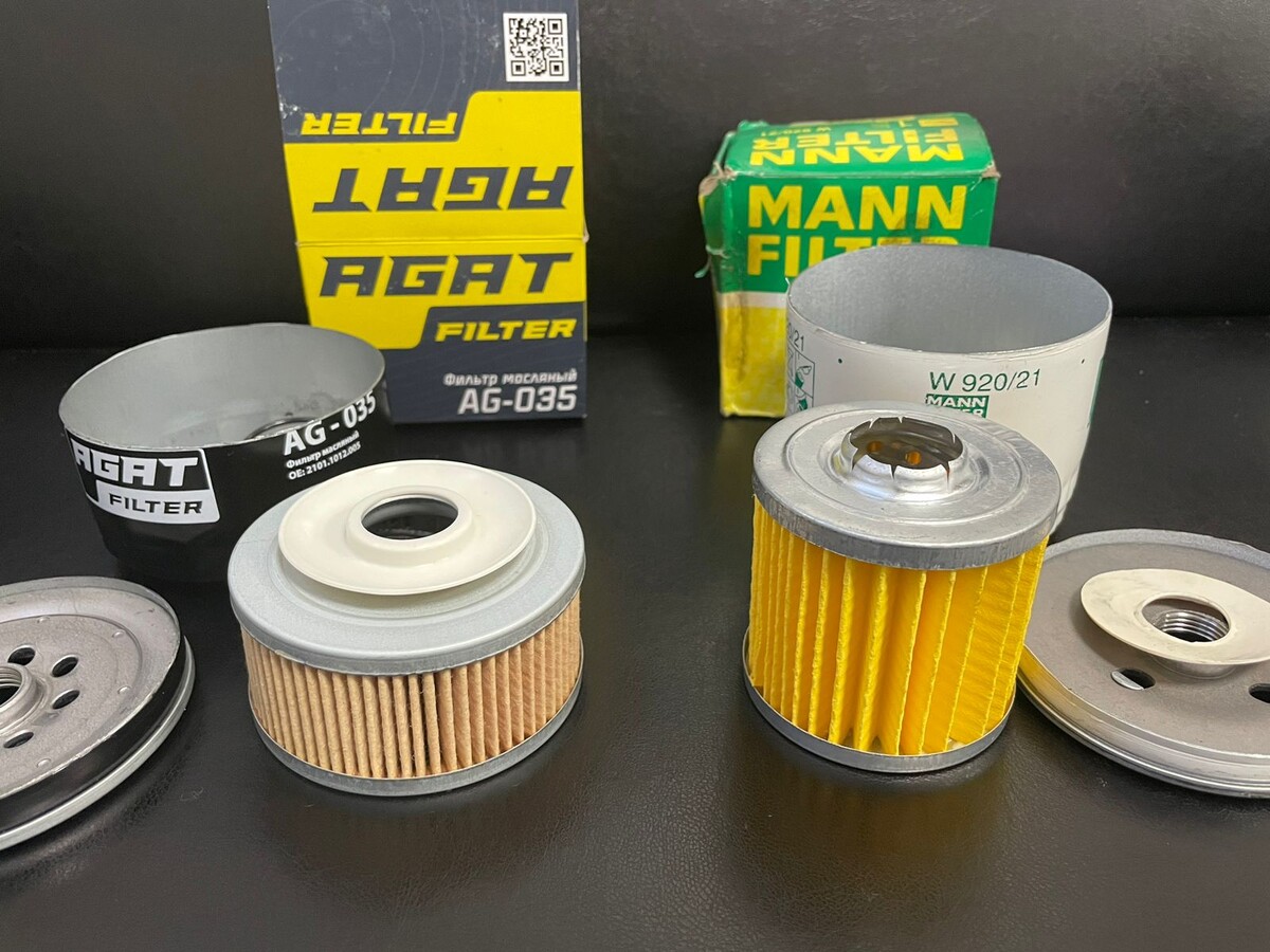 Подделка MANN-FILTER в сравнении с качественным AGATFILTER