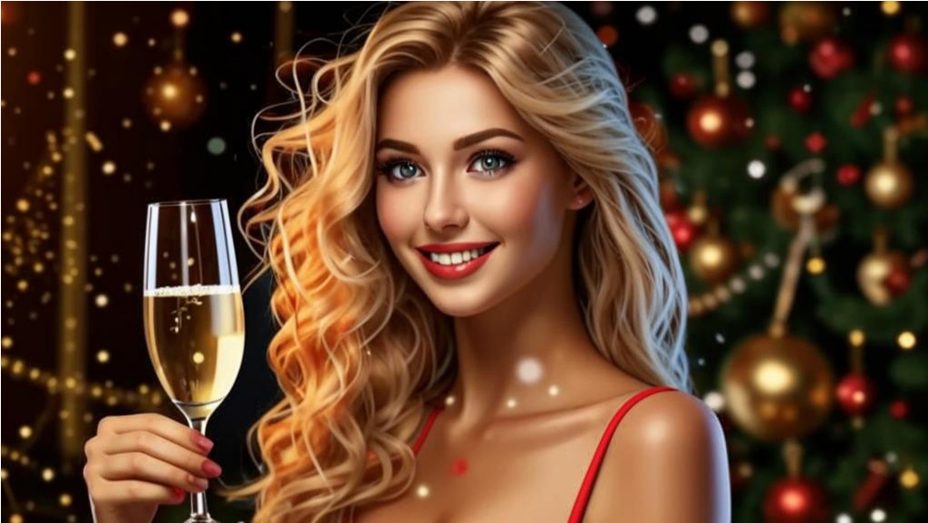 Шампанское - непрмеменный атрибут Нового года