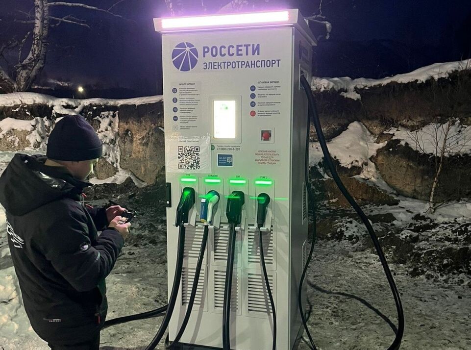    Электрозаправочные станции в Республике Алтай. Источник: Телеграм-канал Минсроя Республики Алтай