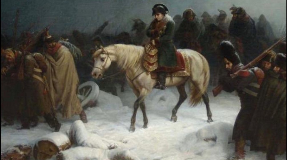 Отступление Наполеона из Москвы. Адольф Нортен.