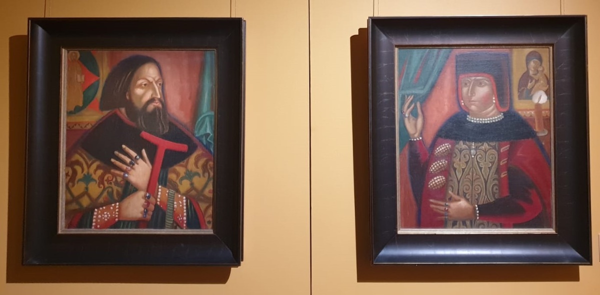 Д.С.Стеллецкий Бояре (Супружеская пара) холст, масло