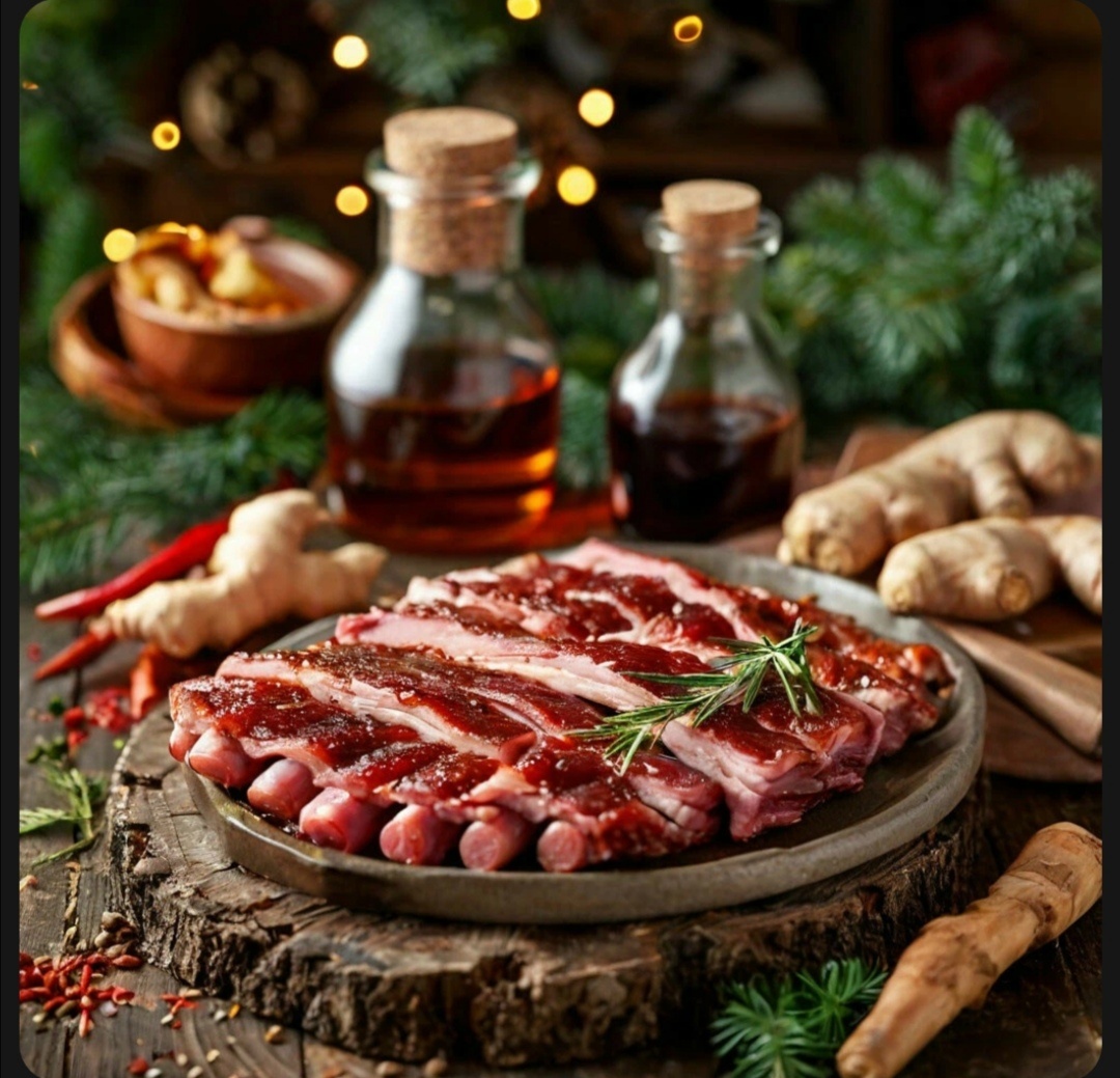 Готовим маринад для свиных рёбрышек.