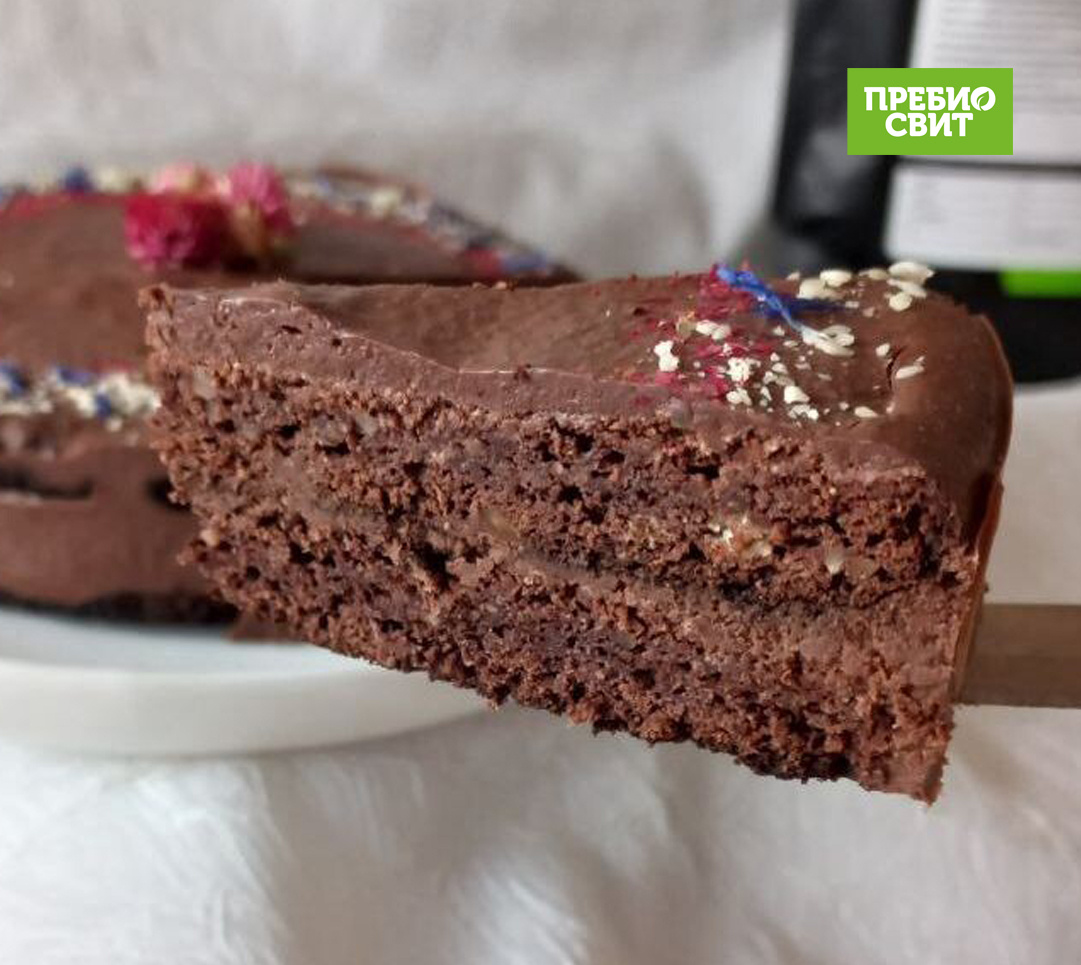 Шоколадный торт без сахара