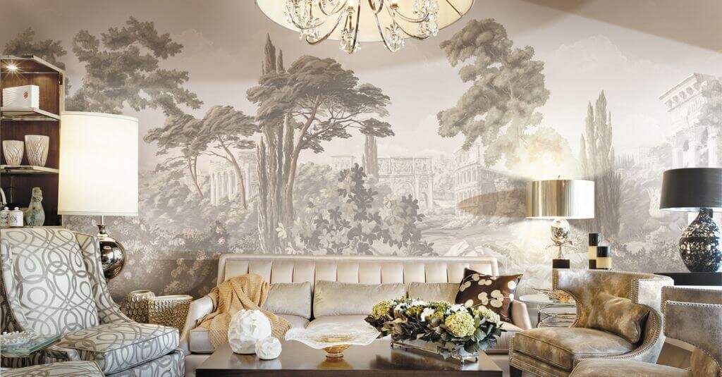 Фреска в интерьере (фото: zolotoy-svitok.ru)