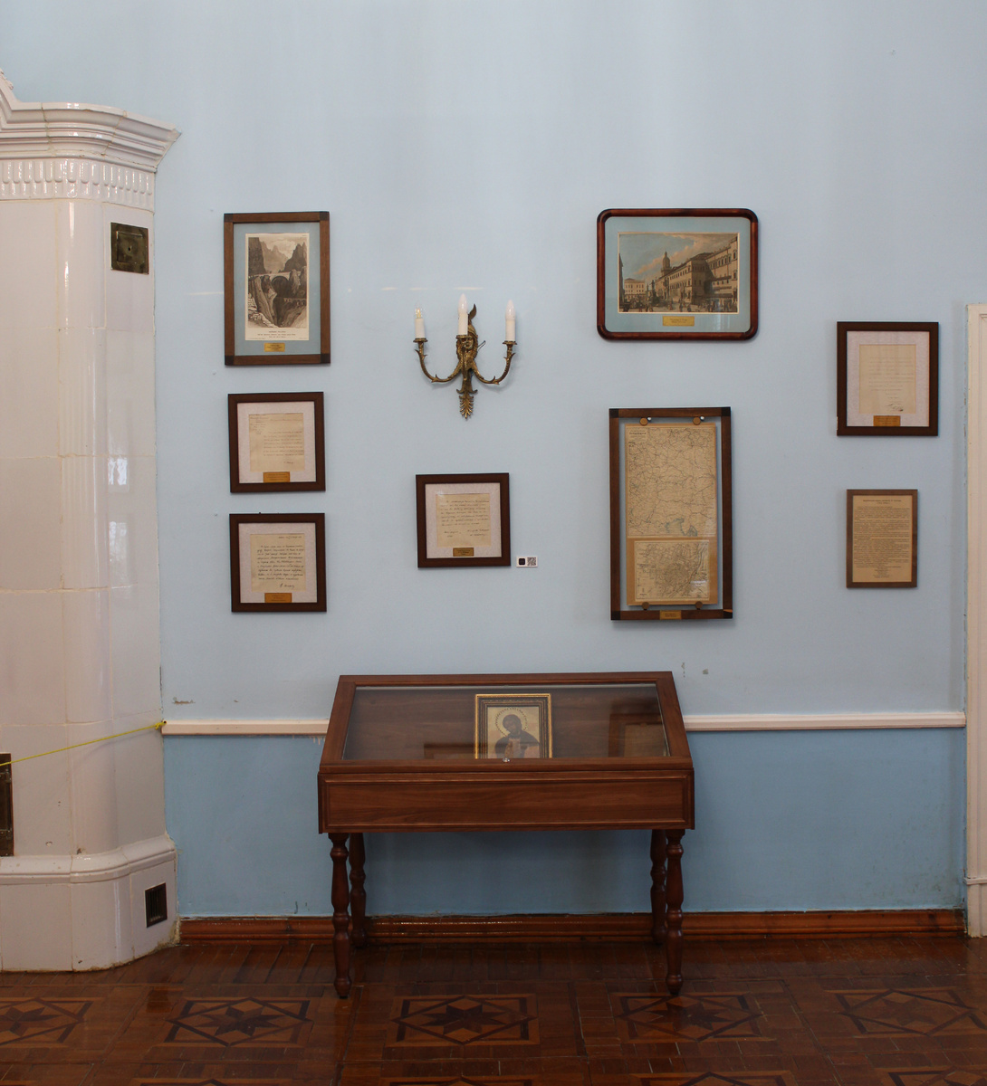 Уголок Мюнхенского зала в музее-заповеднике с документами МИДа. 