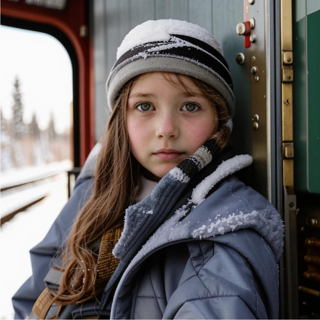 Эндрю предлагает жене оставить девочку здесь, а самим уехать на машине ее отца. Создано нейросетью Кандинский. 