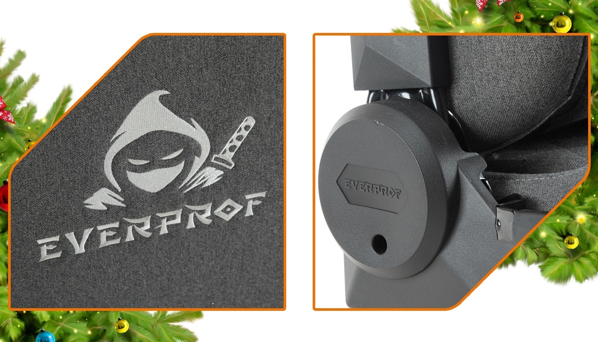 Кресло Everprof Ghost отличается качественным брендированием: вышитый логотип придаёт модели стиль и утончённость, а объёмные буквы на пластике подчёркивают премиальность и внимание к деталям.