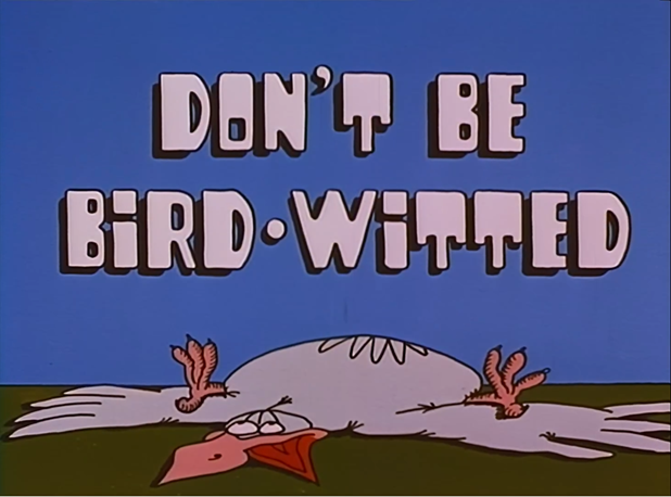 Не будь таким сообразительным, как птица.