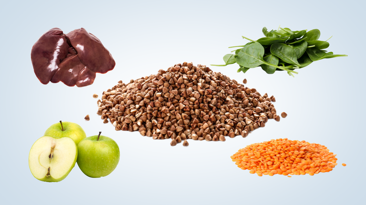 продукты, богатые железом