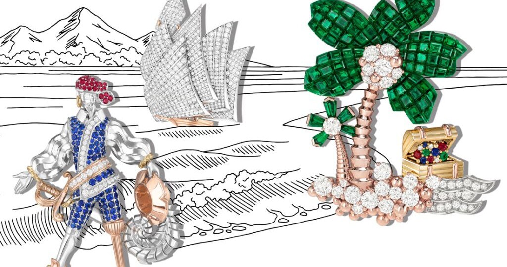 Ювелирное приключение на остров сокровищ в коллекции Van Cleef & Arpels Treasure Island