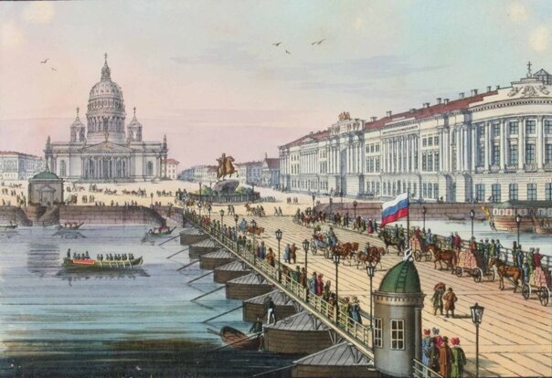 Исаакиевский наплавной мост. Фото с сайта Яндекс.Картмнки