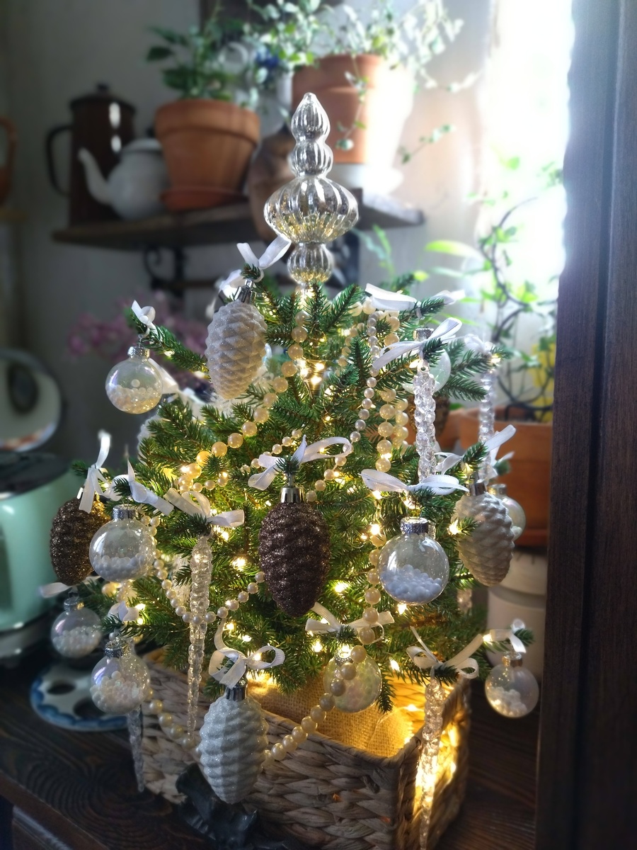 Миниатюрная елочка в доме моей читательницы под ником @dori-dori