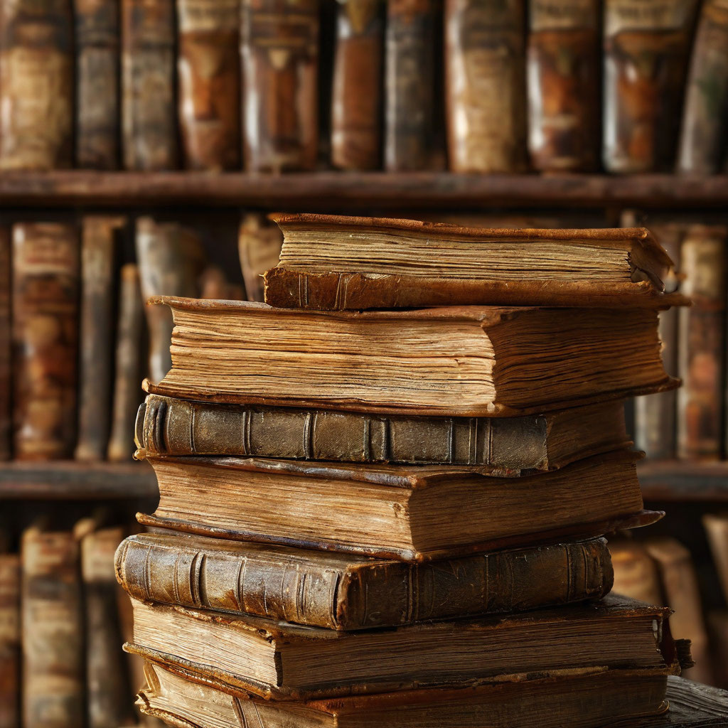 Сто книг за год. Фото сделано автором в нейросети